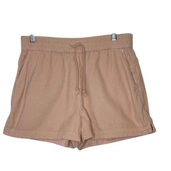 Faherty Pale Pink Corduroy Pull-On Elastic Tie Waist w/Pockets Sz M - Picture 1 of 10